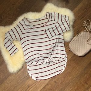 Front Tied 3/4 Sleeve Top